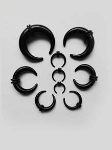 18/36/50 Stücke Acryl Septum Piercing Tapers C förmiges Buffalo Ohr Taper Set mit Dehnungsringen für Nasen- und Ohrweiten