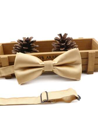 ZONFAZ 1 件男士时尚优雅光滑领结，适合婚礼、庆典和日常派对男士领带