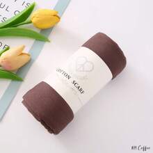 1pc Solid Color Women Scarf,Daily Wear Hijab,High Quality Wrinkle Soft Breathable Comfortable Headscarf Shawl For Women - Multicolor - View 29