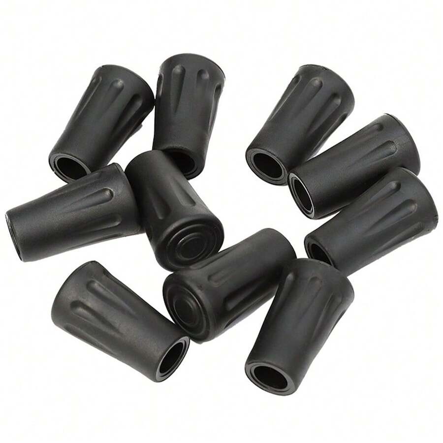 Hiking Pole Accessories - Anti-Slip Shock Absorbing Durable Tip Cover, Cylinder Cap Protector