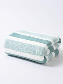 12 件/2 件/1 件珊瑚绒条纹毛巾套装 - 超柔软、吸水、不起毛、浴室毛巾套装、沙滩巾、泳池毛巾、超大浴巾，适合美容院、家庭浴室、美容沙龙、酒店运动、家居必需品、毛巾、皮肤护理等场合。 - 彩色 - 查看 17