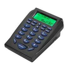 Compacto multifuncional centro de llamadas agente de teléfono Oficina de negocios multifuncional Teléfono Dial Pad Call Center Tráfico Teléfono Auriculares - Negro - Ver 3