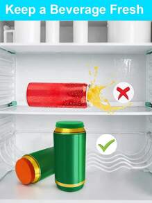 2/4 Piezas de tapas reutilizables a prueba de fugas para mantener las bebidas frescas, tapas de sellado de bebidas, tapas a prueba de fugas, tapas a prueba de salpicaduras, accesorios para bebidas para bebidas carbonatadas, jugos y latas de refrescos, excelentes para parrilladas al aire libre, picnics, campamentos y uso diario