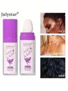 Polvo iluminador Party Shimmer para iluminar todo el cuerpo Maquillaje 10g - Morado - Ver 2