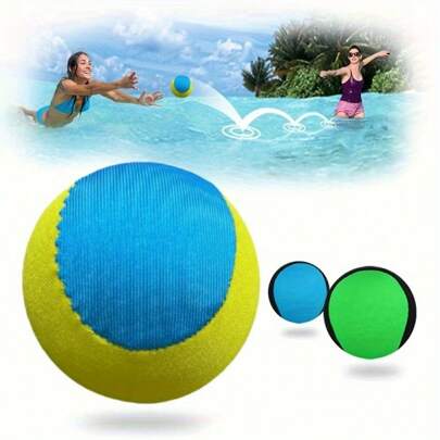 5 Bolas infláveis aquáticas duráveis - Borracha altamente resistente com design vibrante de bolinhas azuis/amarelas e pretas, 2" de diâmetro - Adequada para jogos de piscina, atividades na praia, descanso à beira do lago, hidroginástica para adultos - Bola flutuante de fitness - Brinquedos aquáticos de verão - Equipamentos de fitness aquáticos - Equipamentos de natação ao ar livre - Boia de piscina de lazer (cor aleatória)