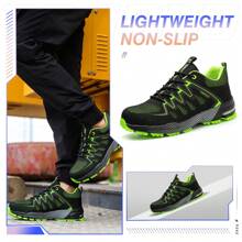Labor Protection Shoes Anti-Smash Anti-Puncture Anti-Static Safety Shoes Wear-Resistant Non-Slip Work Protective Shoes