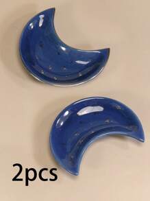 Kleine Mond Schmuckschale, Ringhalter Schale dekorative Keramik Zierschale süßer Mond Schale kleine Schmuckplatte Ohrringe Halskette Halter Schmuckauslage moderner Akzent Ring Tablett für Schminktisch Sommerbedarf für Frauen Aufbewahrungsorganizer Geschenk Semesteranfang