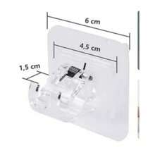 Kit 4/10 Pieces Adhesive Curtain Rod Holder Hook - Silver - View 4
