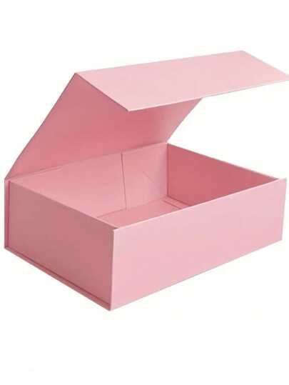 1pc Pink Gift Box With Magnetic Lid - Great For Storing And Organizing Decorations For Mother's Day, Thanksgiving, Christmas, Birthday And Weddings!