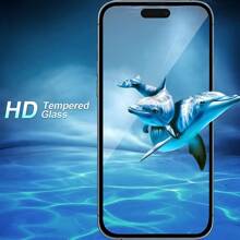 4 paquetes de protectores de pantalla HD transparentes compatibles con 16 Pro Max/16 Pro/16/15 Pro Max/15 Pro y modelos anteriores (serie 11-14). Respetuoso con las fundas, cobertura completa y vidrio antiarañazos 9H para protección diaria / multiuso (revestimiento antihuellas + kit sin burbujas con pegatinas antipolvo)
