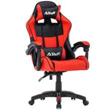 AJWF Sedia da gioco AJWF, sedia da ufficio per computer, sedia da gioco video ergonomica, schienale e altezza seduta regolabili, sedia girevole con poggiatesta e cuscino lombare, sedia da e-sport (Rossa)(Rosa)(Nera)