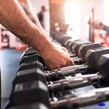 Par de Mancuernas Hexagonal, Set de Pesas, Pesas para Ejercicio en Casa, Pesas para Ejercicio, Mancuernas para Ejercicio Hexagonales, de Acero Moleteado y Cubierta de Caucho - 15 libras - Ver 6