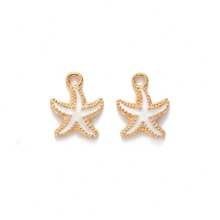 30 piezas de elementos surtidos del océano incluyendo estrellas de mar, conchas, colgantes de aleación de zinc de pentaestrellas, adecuados para hacer accesorios de joyería DIY como lazos para el cabello, collares, tobillos, pulseras, aretes