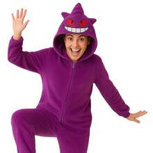 nerd hunters Adult Kigurumi Pajamas Plush Unisex Cosplay Costume Ghost - Violet Purple - View 6