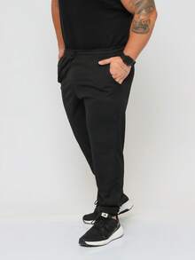 Calça De Moletom Helanca Masculina Com Bolsos Punho No Tornozelo