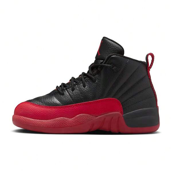 Little Kid's Jordan 12 Retro "Flu Game"  Black/Varsity Red (151186 002)