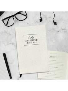 1 White Daily Gratitude And Reflection Journal