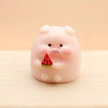 5/10/20pcs DIY可爱小猪，迷你树脂动物可爱小猪，迷你玩具，手工装饰配件，适用于节日礼物，袜子礼物，派对礼物，恶作剧游戏，景观花园，桌面装饰，汽车装饰，微景观，花园装饰，造景装饰，钥匙扣，项链，园艺苔藓造景，发光挂饰，鱼缸造景装饰，盲袋配件，头饰发饰 - 彩色 - 查看 8