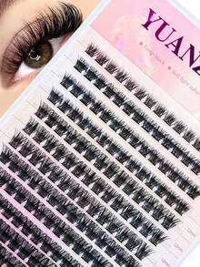 Ondine Natural Soft Handmade Segmented DIY Eyelash Extension Cluster Individual Lash Extensions Seamless Comfortable Eye Lashes Eyelashes - Black - View 4