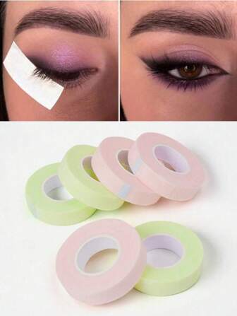 1 Roll Of Eye Makeup Tools, Eye Shadow Stickers, Breathable Eyeliner Pens And Eyelash Extension Paper Patches, Invisible Facial Makeup Tape, Instant Facial Practice Makeup Tape, Facial Lifting Plastic Tape, Eye Shadow Tape, Eyeliner Pencil Tape (1.25cm * 4.5m), Makeup Tools, Eyelash Tools, Facial Lifting Tools