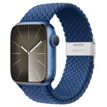 Split Buckle Loop Nylon Strap Compatible With Apple, Adjustable Braided Nylon Single Circle Strap For Apple Watch With Silent Metal Snap Elastic Sports Wristband Compatible 38mm 40mm 41mm 42mm 44mm 45mm 46mm 49mm With Apple Watch Series 1-10, SE, Ultra 1-2 Black And Various Colors, Apple Watch Accessories - Multicolor - View 36