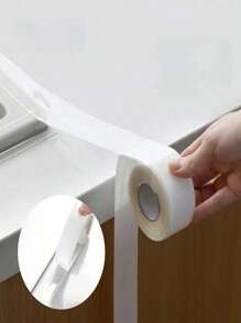 1roll Waterproof Mildew-Proof Toilet Caulk Strip, Self-Adhesive Sealing Tape For Kitchen Bathroom, Bathroom Waterproof Tape To Avoid Wet, Kitchen Sink Beautiful Seam Stickers