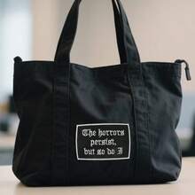 1 miếng vá kinh dị Gothic có văn bản mỉa mai, miếng vá trang trí theo phong cách Emo, quà tặng trang phục cho quần áo, mũ, áo khoác, quần, ba lô - Đen và trắng - Xem 2