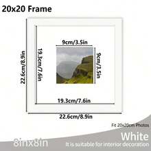 1pc/3pcs/Set 30x30/25x25/20x20cm Multicolor Photo Frames, Exquisite Large Picture Frames For Wall, Portrait Frame For Photo Wall, Picture Frames Collage Wall Decor, Fit 12x12/10x10/8x8-In Pictures, Black/White/Wood Grain/Gold, Classic(No Photo Paper) - Multicolor - View 28