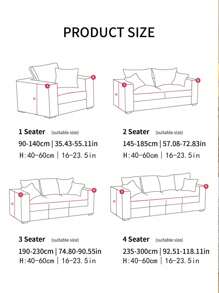 1 Stück Jacquard Rock Kante Stretch Sofa Bezug, staub- und schmutzabweisend, elastischer Komplett-Sofa-Schutz, Heimdekoration, maschinenwaschbar