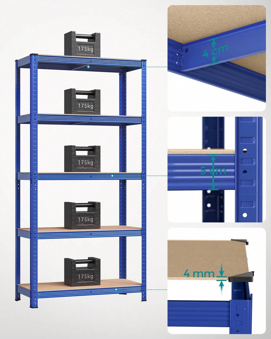 Storage Rack - Blue - View 1