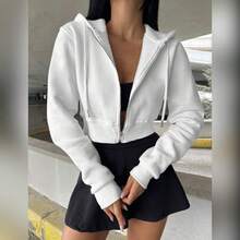 Casual Velvet Cold Weather Blouse Fabric - White - View 2