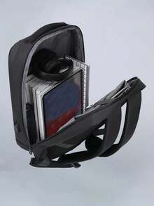 2025 New Laptop Backpack For Men, Large Capacity Impact & Shock Protection - Black - View 4