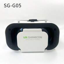 Gafas VR ajustables y ligeras para teléfonos móviles, sin auriculares, adecuadas para smartphones de 4.7 a 6.2 pulgadas y Android, color blanco, incluye mando de juego