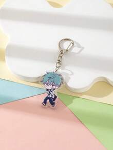 1 件亚克力可爱卡通情侣外星人舞台与伊万提尔卡通人物风格主题钥匙扣吊坠背包装饰/包包配件/书包配件/钱包吊坠/朋友礼物汽车配件包饰背包适合学校哥特 Y2k