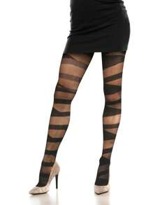 1 par de pantis de malla fina con patchwork en estilo gótico lolita, apropiados para uso diario, para mujeres de menos de 50kg, para primavera/verano/otoño