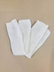 女士针织暖腿套脚套，时尚青少年女孩脚套