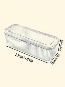 1 Stück Make-up Organizer mit Deckel, Staubdicht, praktische Aufbewahrungsbox für Make-up Pinsel, Quasten, Kosmetika, Haargummis, großes Fassungsvermögen, tragbare Make-up-Box