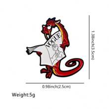 Disney 1 pièce Broche émail Mulan & Mushu Disney - Adorable badge pour sacs et vêtements, école