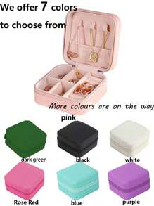 1 Stück tragbares Schmuckfach, kleine Schmuckboxen für Frauen, einfache Schmuckorganizer für Zuhause, Reiseorganizer, feines Mini-Aufbewahrungsbox für Ohrringe, Reise-Schmuckkoffer mit Reißverschluss für Ohrringe, Ringe, Halsketten, Armbänder, tragbare Make-up-Tasche, süße Kosmetiktasche, Schul-Essentials, unvergessliche Geschenke zu Feiertagen, Brautjungfern-Geschenke und Reise-Essentials, doppelschichtiger tragbarer Mini-Ausstellungskoffer, Reise-Zubehör, Strand-Sommer für Frauen, Aufbewahrungsorganizer, Reise-Essentials, Schul-Essentials