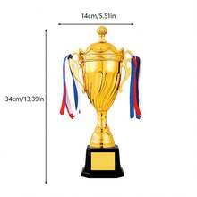 Customized Large Metal Football Basketball Badminton Trophy, Gold Silver Bronze Trophy, Iron Alloy With ABS Material, Competition Cup, Football Tennis Match Honor Award Cup Manufacturing - Multicolor - View 11
