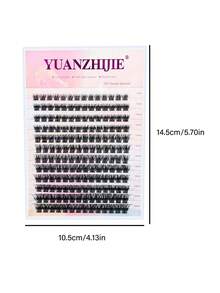 Ondine Natural Soft Handmade Segmented DIY Eyelash Extension Cluster Individual Lash Extensions Seamless Comfortable Eye Lashes Eyelashes - Black - View 2