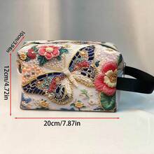 1 pieza Nuevo estuche de almacenamiento de moda minimalista, bolsa organizadora de cosméticos, bolsa de almacenamiento de cuero portátil, decoración de habitación - Multicolor - Ver 2
