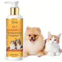 100 ml Shampooing pour chiens et chats, contenant du beurre de karité et du miel - formule de nettoyage en douceur et nourrissante, convenant aux chiots, chatons et à tous les animaux de compagnie. Désodorisant frais - produit essentiel pour le toilettage des animaux de compagnie hydratant.