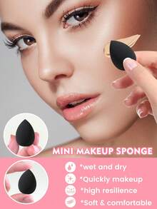 9/18/34pcs Makeup Brush Set, Includes: 18pcs Makeup Brushes + 6pcs Makeup Sponges + 3pcs Mini Makeup Sponges + 3pcs Makeup Powder Puffs + 3pcs Mini Air Cushion Puffs + 1pc Makeup Brush Cleaning Tool. Professional Makeup Kit, Suitable For Daily Use And Travel - Multicolor - View 7