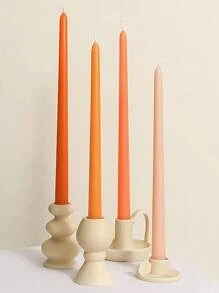 4pcs/Set Ombre Color Candles, 10 Inch Gradient Cone Candles Burning For 8 Hours,Smokeless & Odorless, Suitable For Home Decor,Kitchen,Dining Room,Bedroom, Outdoor & Wedding Decoration
