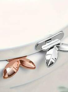 2pcs Cute Sprout Toilet Seat Lifting Handle, Leaf Shape Toilet Cover Pull, Keeps Hands Clean, Bathroom Drawer Pulls For Home Bathroom Accessories Bathroom Organizer Back To School