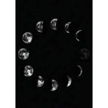 1 peça/3 peças pôsteres de arte de parede moldura opcional arte moderna em preto e branco pôster de fase da lua estética impressão em tela murais de parede adequados para salas de estar, bares, cafés, decoração de casa