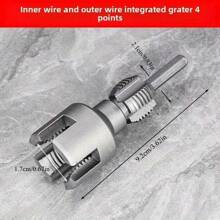 Carbon Steel Threaded Screw Set, Fits 4/6 Points, Quick Installation, Compatible With Electric Drill, For PPR/PE/PVC Pipes, Home Plumbing Tools, Pipe Threaded Tools | Universal Screw Set | Durable Structure, Pipe Screws
