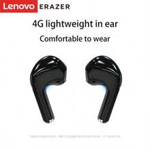Lenovo Lenovo ERAZER ETK-A01 Semi-In-Ear Bluetooth EarphonesV5.3 TWS Latest Stereo Wireless Multi-Mode GamingOutdoor Sports HD Call Long Battery Life Noise-CancelingEarphones