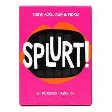 Splurt! Think Fast Say It First Quick Naming Party Strategy Card Game - Red - View 1